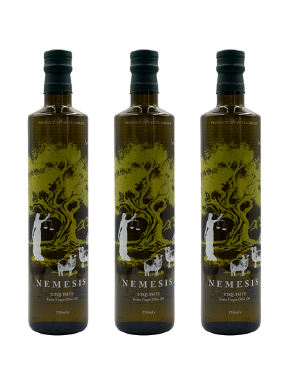 Nemesis Extra Virgin Olive Oil 3 bottles of 750 ml