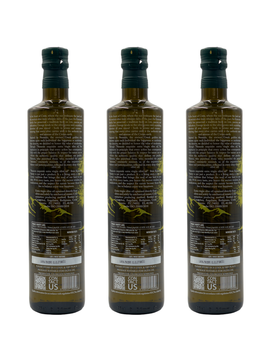Έξτρα Παρθένο Ελαιόλαδο Nemesis 3 μπουκάλια των 750 ml