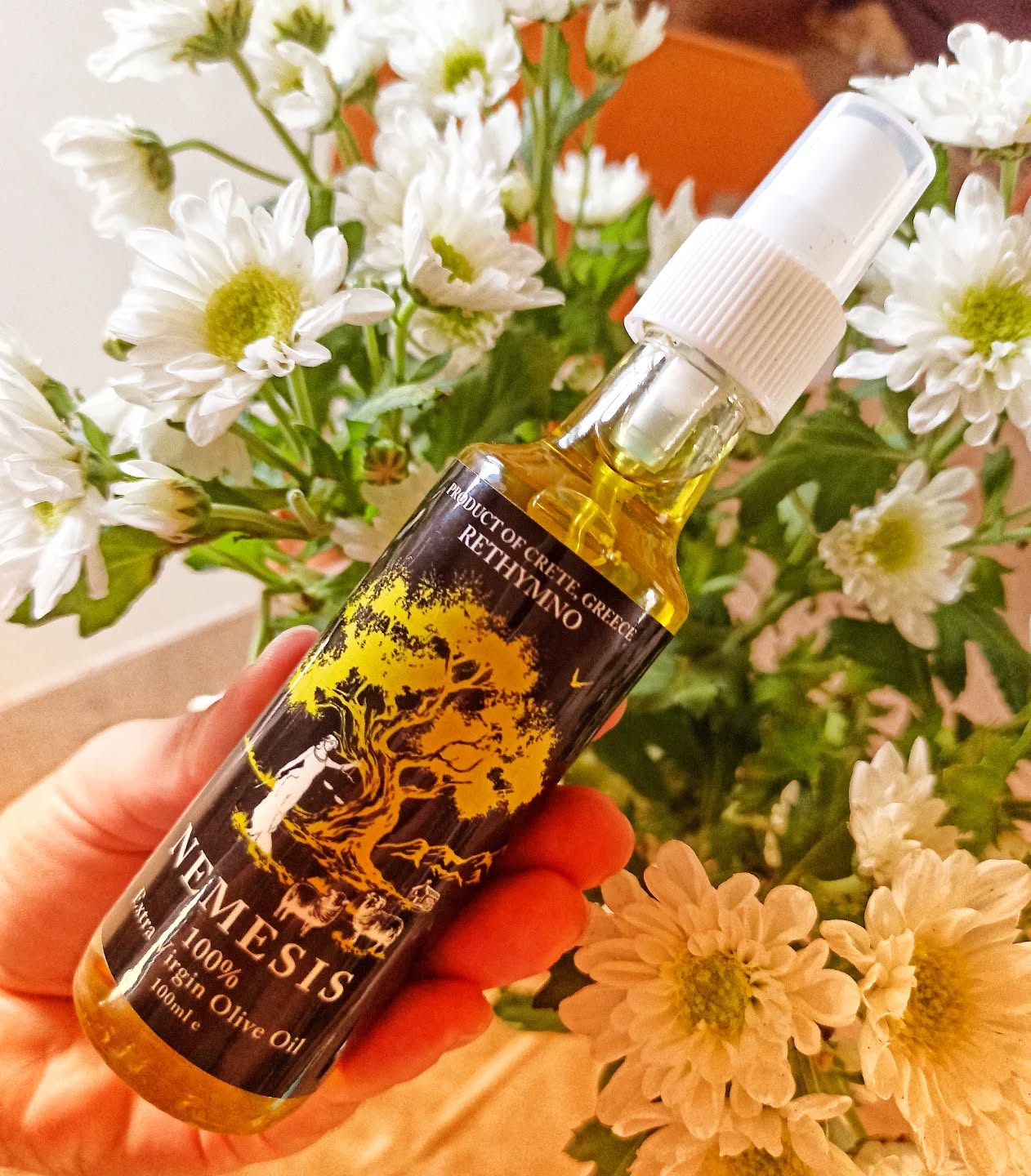 Nemesis Έξτρα Παρθένο Ελαιόλαδο σε σπρέι σε μπουκάλι 100ml