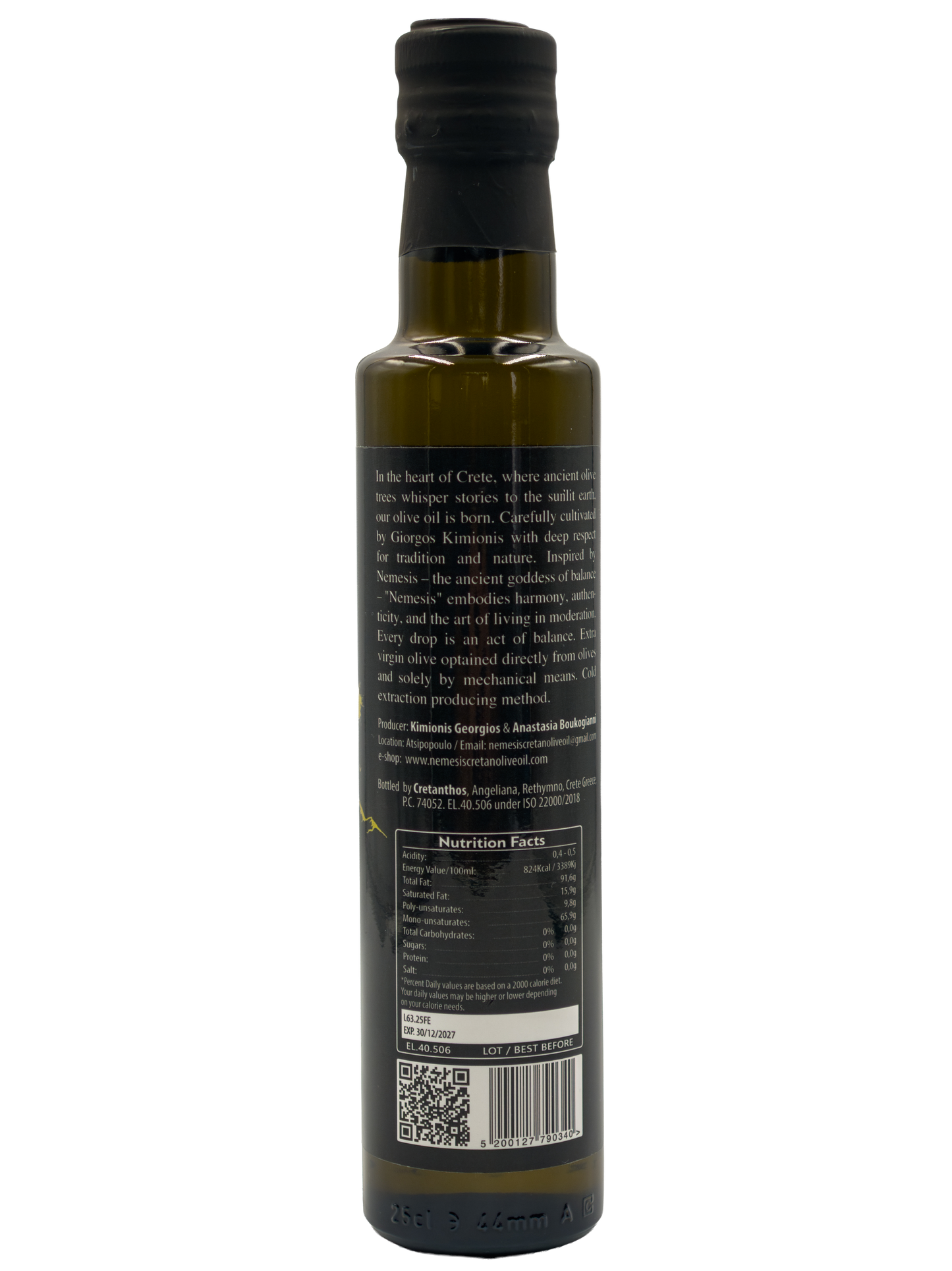 Nemesis Extra Virgin Olive Oil 250 ml