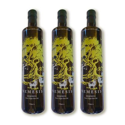 Έξτρα Παρθένο Ελαιόλαδο Nemesis 3 μπουκάλια των 750 ml